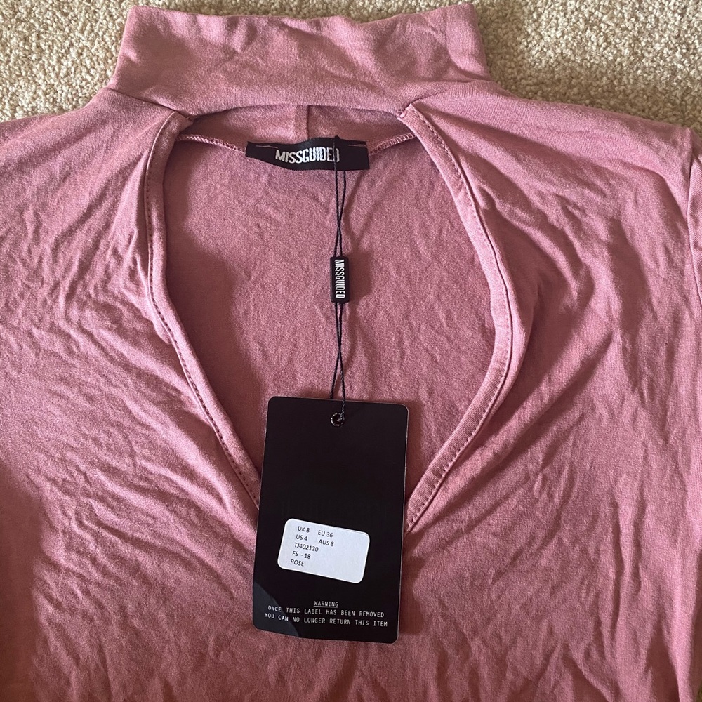 Missguided Rose Bodysuit US4